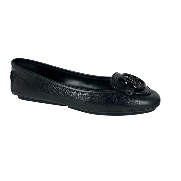 MICHAEL Michael Kors Lillie Moccasin Flats Black Size 5M - Picture 1 of 12